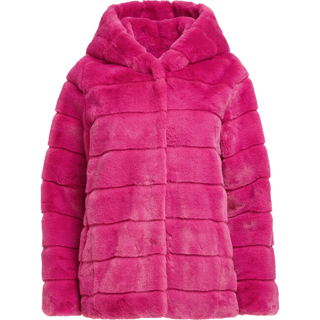 Women's Goldie Confetti Pink Faux Fur Coat