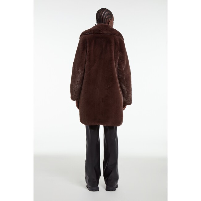 Women's Stella Espresso Faux Fur Coat - Fur & Faux Fur Coats - 3