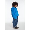 Goldie Kids Azure Blue Faux Fur Coat - Fur & Faux Fur Coats - 4 - thumbnail