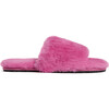 Women's Diana Sugar Pink Faux Fur Slippers - Slippers - 1 - thumbnail