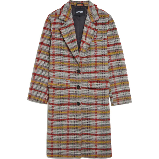 Women's Fallyn Rainbow Plaid Coat - Coats - 1