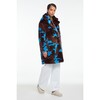 Women's Jahaira Blue/Espresso Camo Coat - Fur & Faux Fur Coats - 3