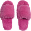 Women's Diana Sugar Pink Faux Fur Slippers - Slippers - 3 - thumbnail