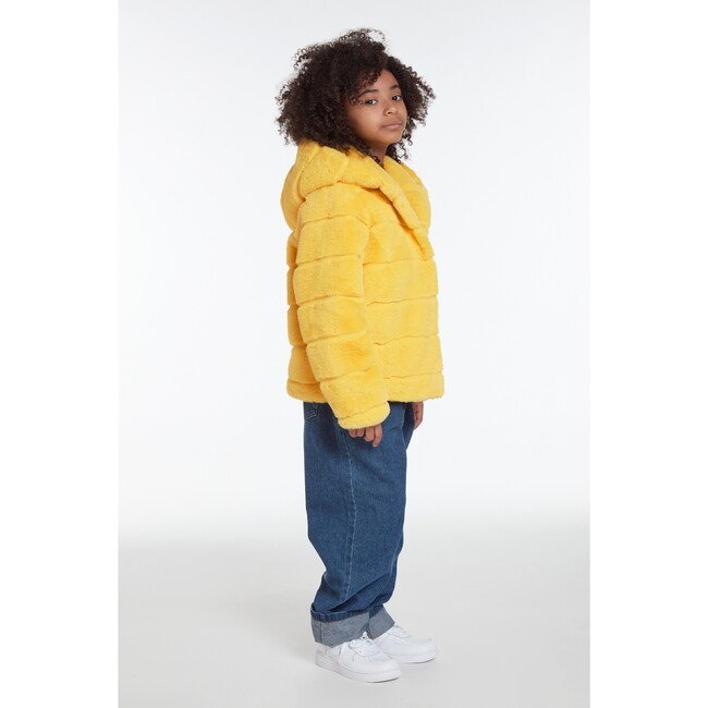 Goldie Kids Maize Faux Fur Coat - Faux Fur Coats - 4
