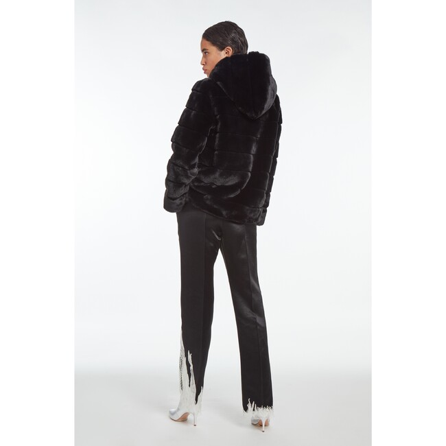 Women's Goldie Noir Faux Fur Coat - Faux Fur Coats - 3