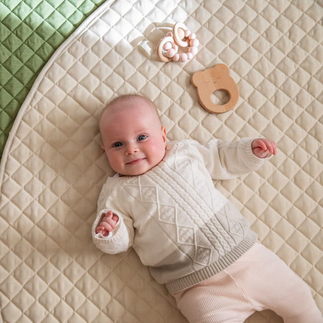 Playmat Oval, Linen - Playmats - 5