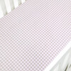 Picnic Gingham Crib Sheet, Beige - Crib Sheets - 1 - thumbnail