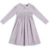 Odessa Hand-Smocked Girls Dress, Floral - Dresses - 1 - thumbnail