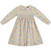 Imani Hand-Smocked Girls Dress, Floral - Dresses - 1 - thumbnail