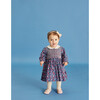 Nina Hand-Smocked Baby Dress, Blue & Pink Floral - Dresses - 2