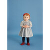 Tiffany Hand-Smocked Baby Dress, Floral, Blue - Dresses - 2