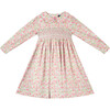 Orla Hand-Smocked Girls Dress, Floral - Dresses - 1 - thumbnail
