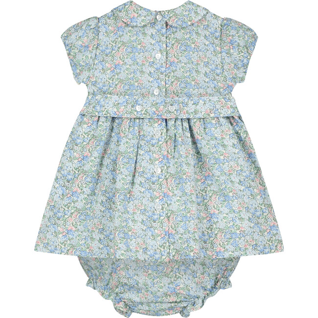 Tamara Floral Hand-Smocked Baby Dress, Blue - Dresses - 3