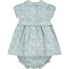 Tamara Floral Hand-Smocked Baby Dress, Blue - Dresses - 3