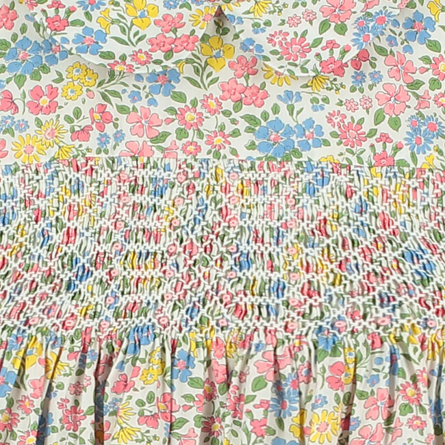 Imani Hand-Smocked Girls Dress, Floral - Dresses - 4