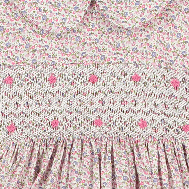 Priya Hand-Smocked Girls Dress Floral - Dresses - 4