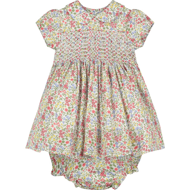 Greta Hand-Smocked Baby Dress, Floral