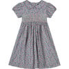 Giselle Hand-Smocked Girls Dress, Floral - Dresses - 1 - thumbnail