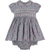 Doritha Hand-Smocked Baby Dress, Floral - Dresses - 1 - thumbnail