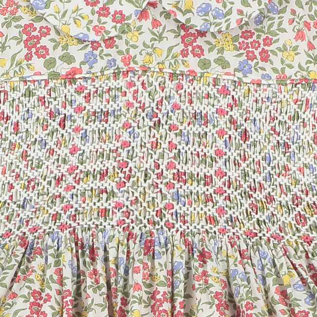 Greta Hand-Smocked Baby Dress, Floral - Dresses - 4