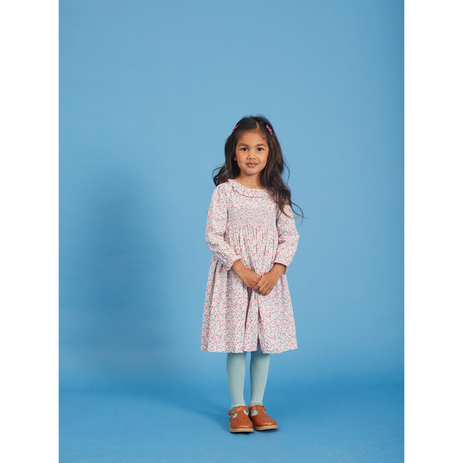 Devin Hand-Smocked Girls Dress, Floral - Dresses - 2