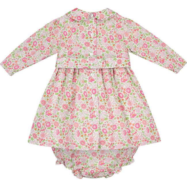 Rhea Hand-Smocked Baby Dress, Floral - Dresses - 3