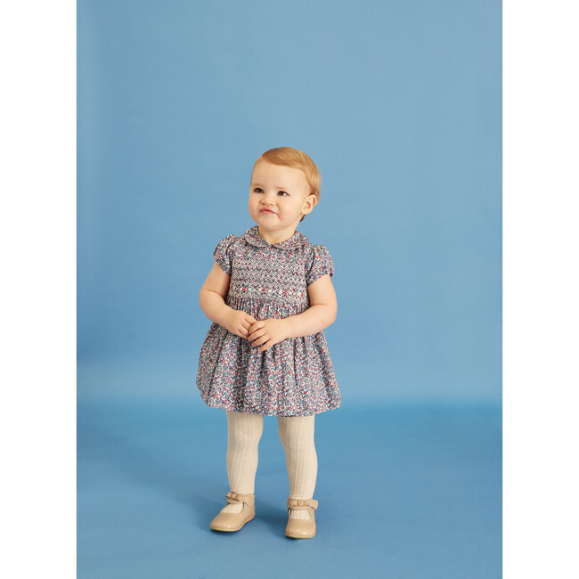 Doritha Hand-Smocked Baby Dress, Floral
