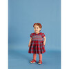 Corabel Hand-Smocked Baby Dress, Tartan, Red - Dresses - 2
