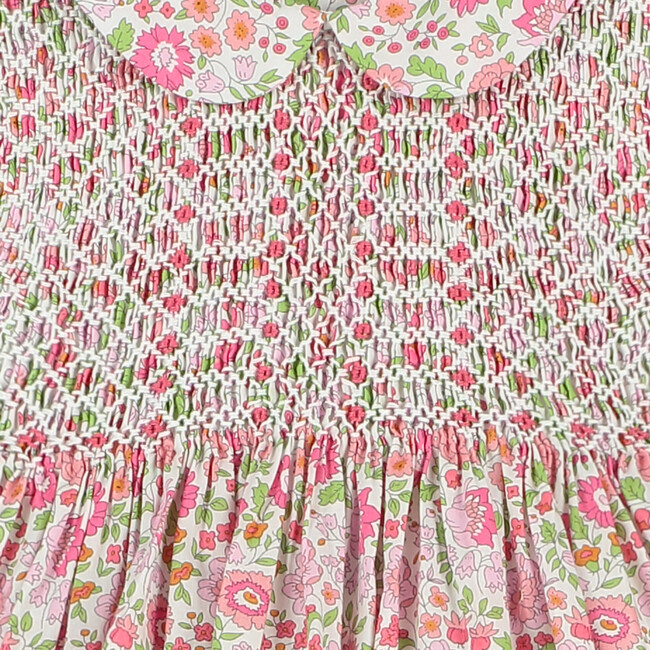 Rhea Hand-Smocked Baby Dress, Floral - Dresses - 4