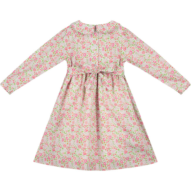 Orla Hand-Smocked Girls Dress, Floral - Dresses - 3