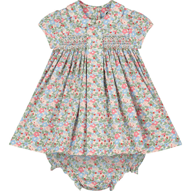 Bree Hand-Smocked Baby Dress, Floral
