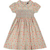 Beatrice Hand-Smocked Girls Dress, Floral - Dresses - 1 - thumbnail