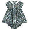 Leah Hand-Smocked Baby Dress, Navy Floral - Dresses - 1 - thumbnail