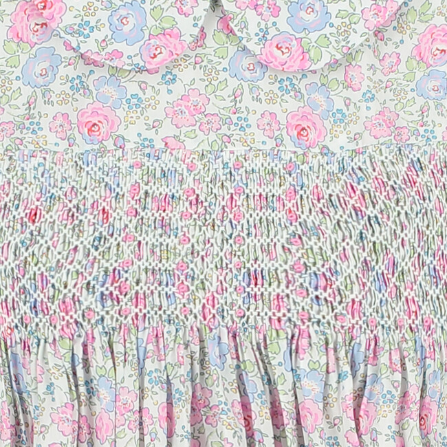 Briella Hand-Smocked Girls Dress, Floral - Dresses - 4