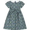 Cissy Hand-Smocked Girls Dress, Navy Floral - Dresses - 3