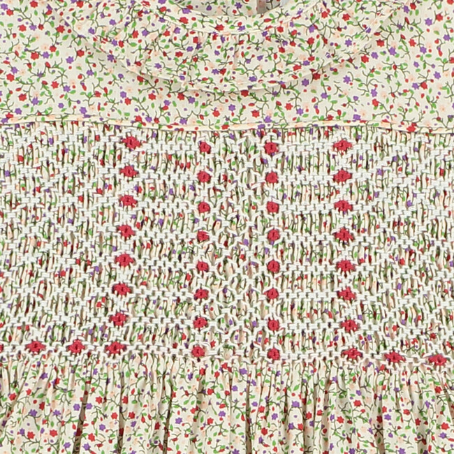 Jamieson Hand-Smocked Baby Dress, Floral - Dresses - 4