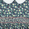 Cissy Hand-Smocked Girls Dress, Navy Floral - Dresses - 4