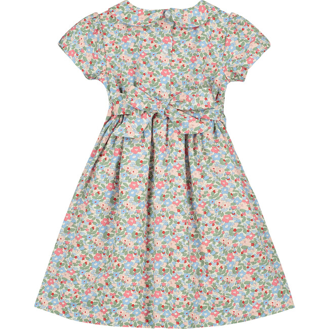 Baylee Hand-Smocked Girls Dress, Floral - Dresses - 3