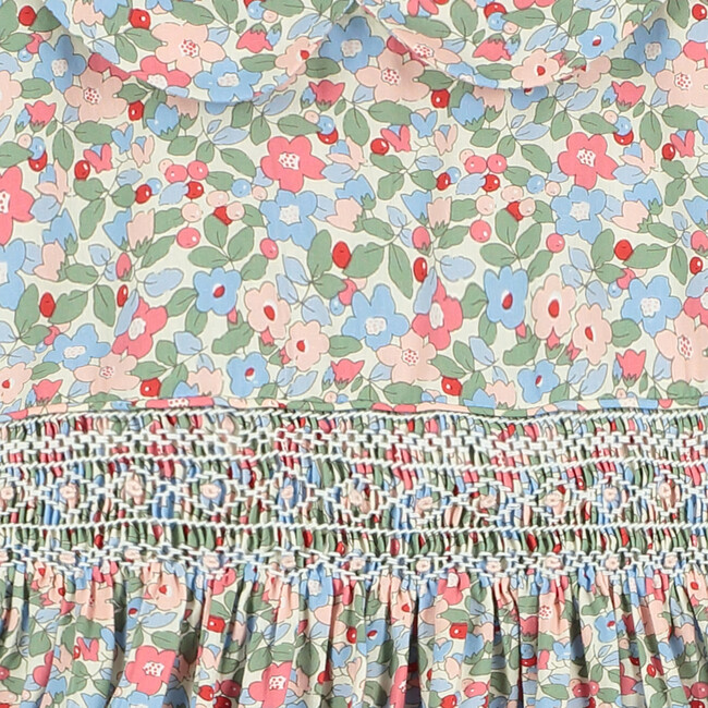 Baylee Hand-Smocked Girls Dress, Floral - Dresses - 4