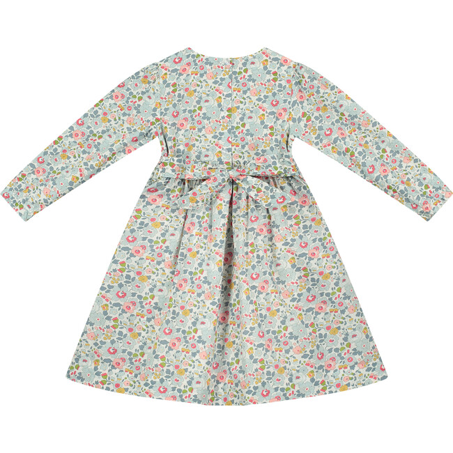 Atlanta Hand-Smocked Girls Dress, Floral - Dresses - 3