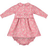 Aurelie Hand-Smocked Baby Dress, Pink Floral - Dresses - 3 - thumbnail