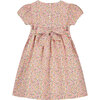 Adina Hand-Smocked Girls Dress, Pink Floral - Dresses - 3