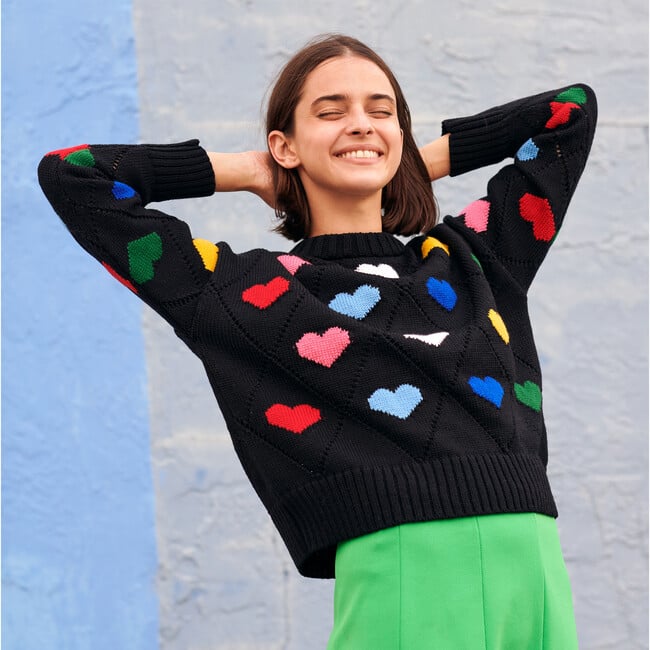 Women's Love Sweater, Multicolor - Sweaters - 2