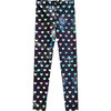 High Shine Long Legging, Black Holographic Hearts - Leggings - 1 - thumbnail