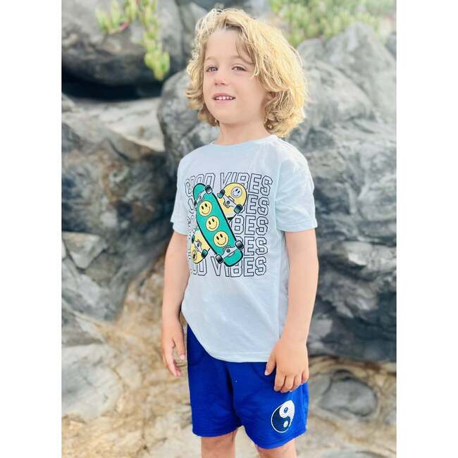 Short Sleeve Tri-Blend Tee, Ice Blue Skateboards - T-Shirts - 3