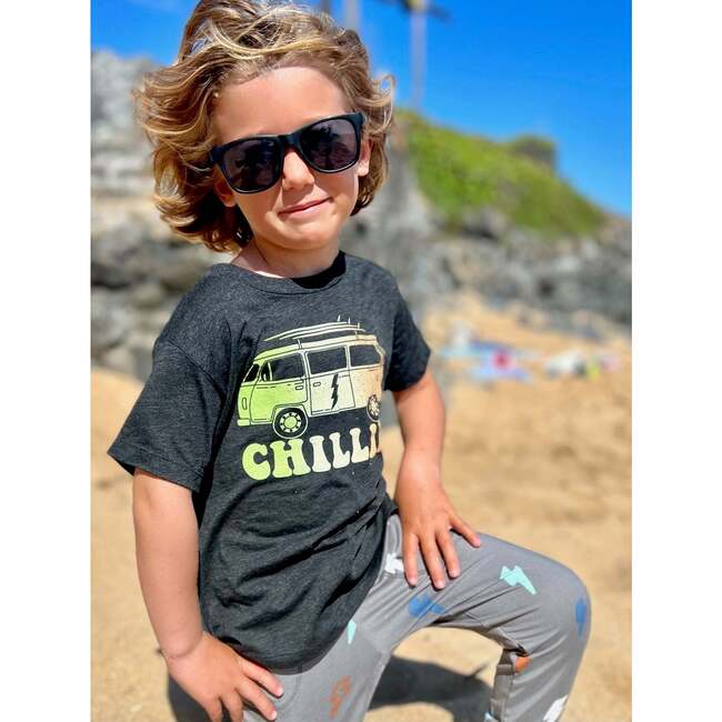 Short Sleeve Tri-Blend Tee, Charcoal Chillin' Van - T-Shirts - 3