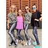 High Shine Long Legging, Black Holographic Hearts - Leggings - 3
