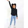 High Shine Long Legging, Denim Smiley - Leggings - 2