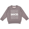 Snacks Sweatshirt, Grey - Shirts - 1 - thumbnail