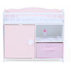 Olivia's Little World - Aurora Princess Pink Plaid Baby Doll Bed with Accessories - Pink - Doll Accessories - 1 - thumbnail